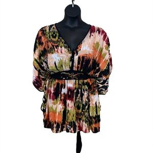 Monroe & main embellished poncho top , size 3x